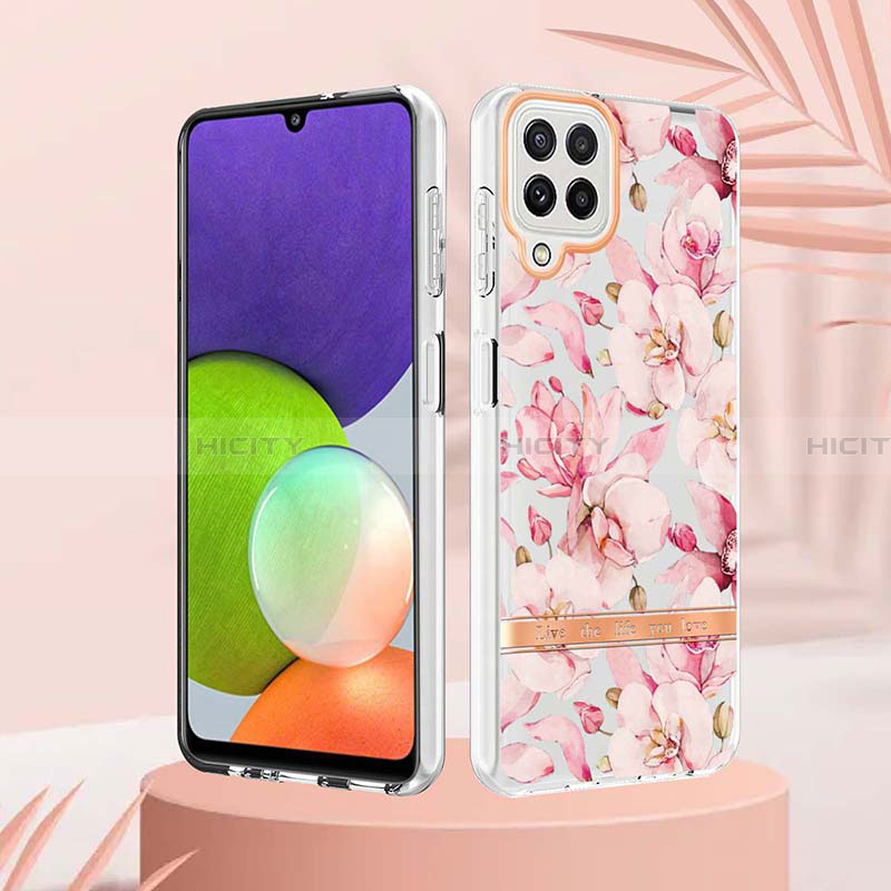 Coque Silicone Motif Fantaisie Souple Couleur Unie Etui Housse Y06B pour Samsung Galaxy A22 4G Plus