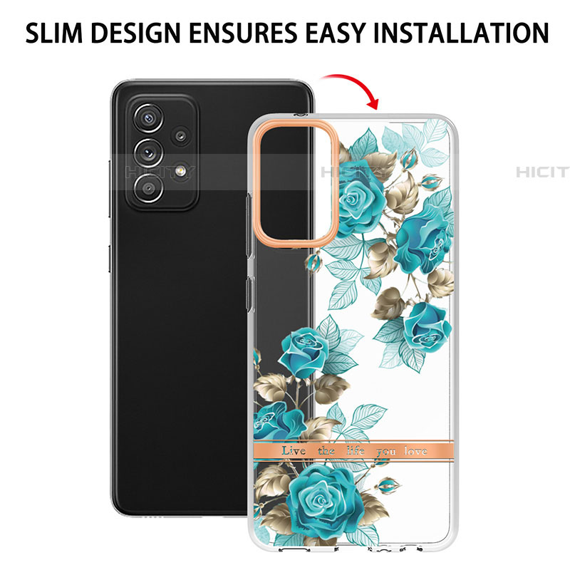 Coque Silicone Motif Fantaisie Souple Couleur Unie Etui Housse Y06B pour Samsung Galaxy A52 4G Plus