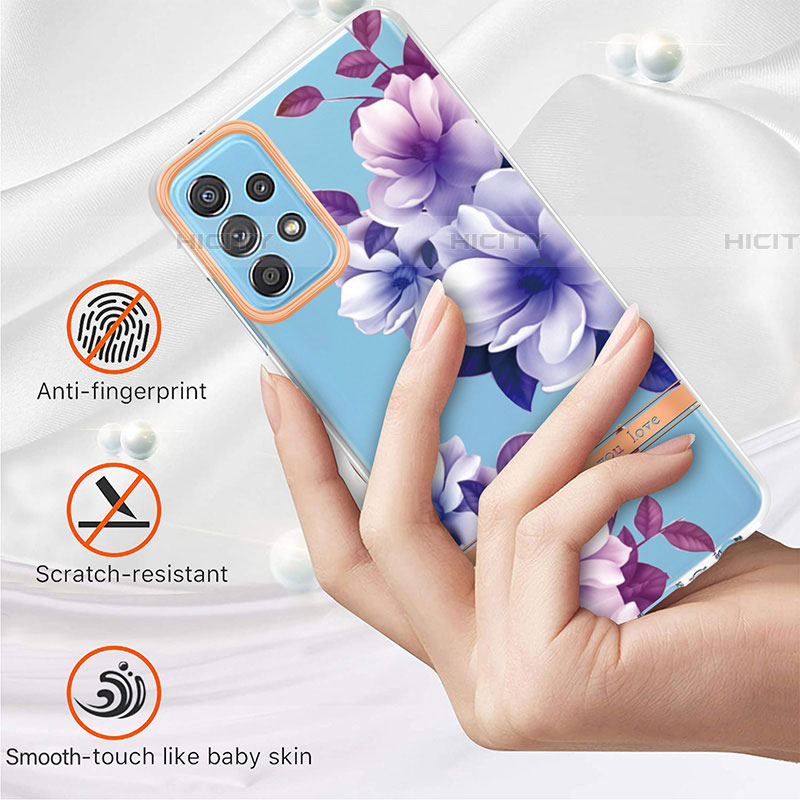 Coque Silicone Motif Fantaisie Souple Couleur Unie Etui Housse Y06B pour Samsung Galaxy A52 4G Plus