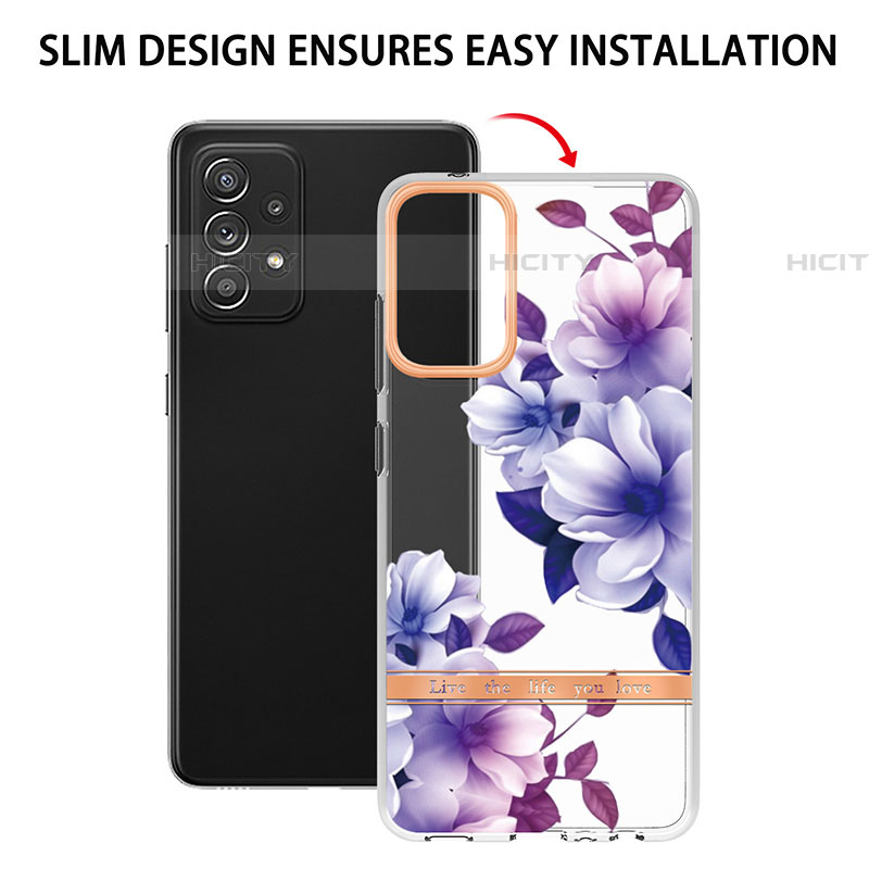 Coque Silicone Motif Fantaisie Souple Couleur Unie Etui Housse Y06B pour Samsung Galaxy A72 5G Plus