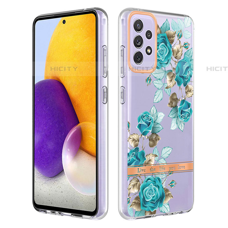 Coque Silicone Motif Fantaisie Souple Couleur Unie Etui Housse Y06B pour Samsung Galaxy A72 5G Plus