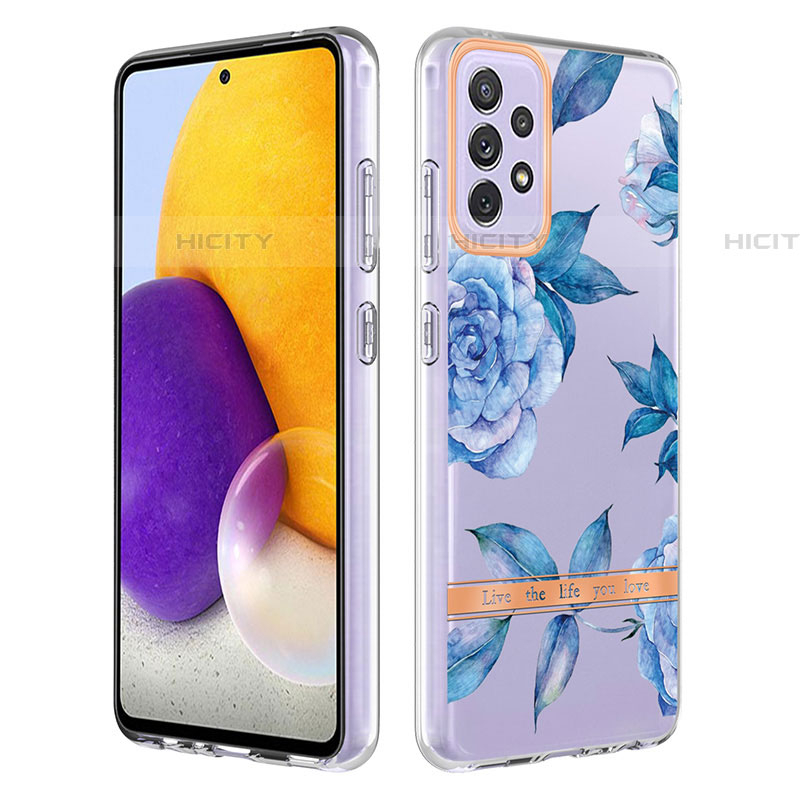 Coque Silicone Motif Fantaisie Souple Couleur Unie Etui Housse Y06B pour Samsung Galaxy A72 5G Plus