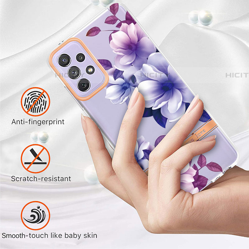 Coque Silicone Motif Fantaisie Souple Couleur Unie Etui Housse Y06B pour Samsung Galaxy A72 5G Plus