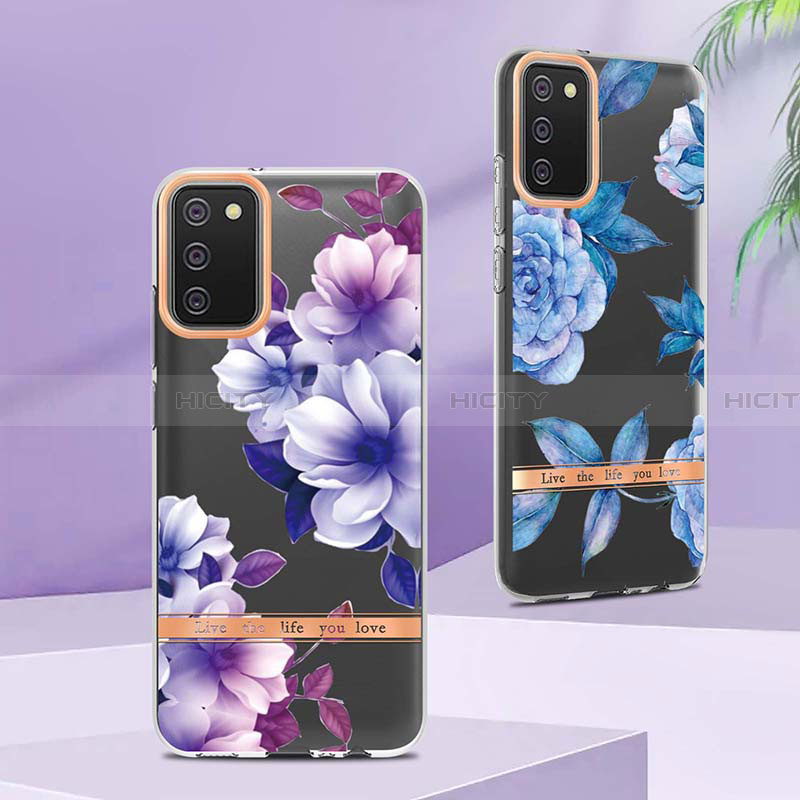 Coque Silicone Motif Fantaisie Souple Couleur Unie Etui Housse Y06B pour Samsung Galaxy F02S SM-E025F Plus