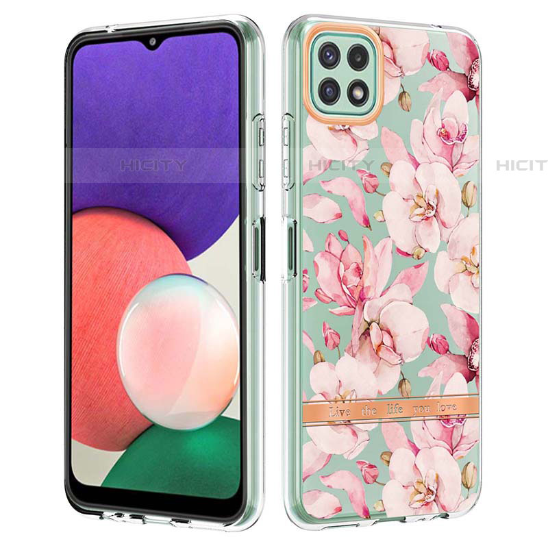 Coque Silicone Motif Fantaisie Souple Couleur Unie Etui Housse Y06B pour Samsung Galaxy F42 5G Rose Plus