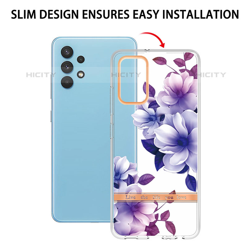 Coque Silicone Motif Fantaisie Souple Couleur Unie Etui Housse Y06B pour Samsung Galaxy M32 5G Plus