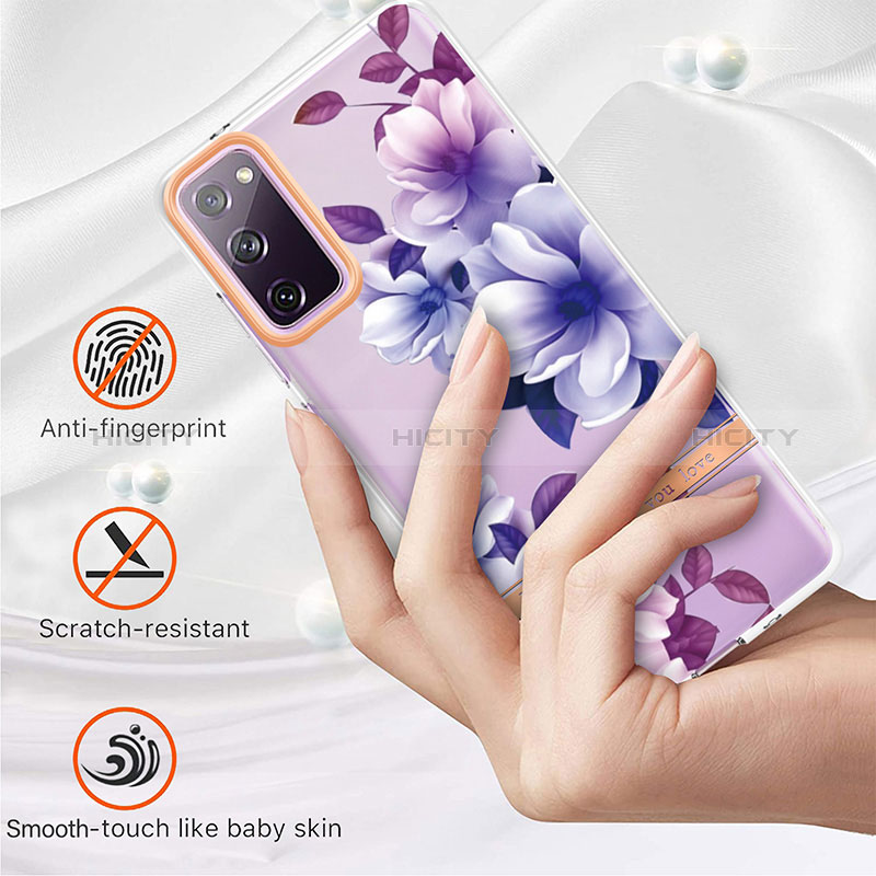 Coque Silicone Motif Fantaisie Souple Couleur Unie Etui Housse Y06B pour Samsung Galaxy S20 FE (2022) 5G Plus