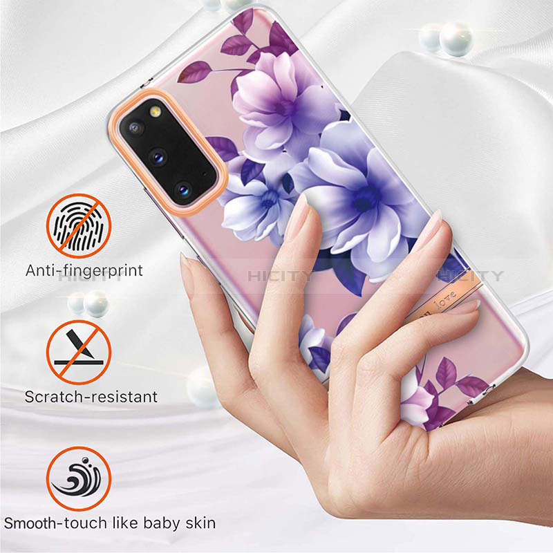 Coque Silicone Motif Fantaisie Souple Couleur Unie Etui Housse Y06B pour Samsung Galaxy S20 Plus