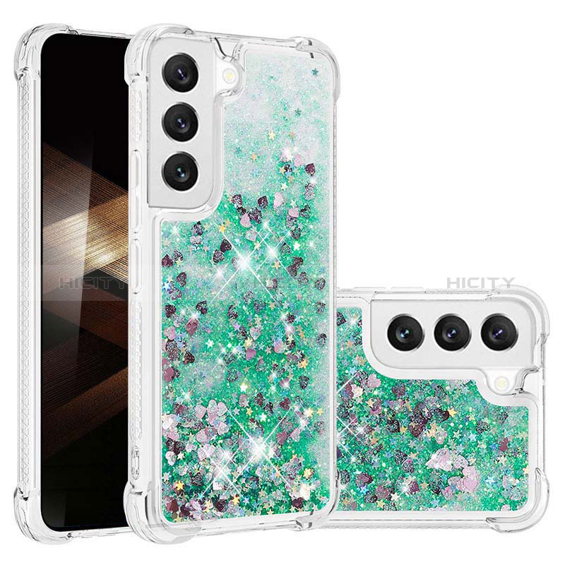 Coque Silicone Motif Fantaisie Souple Couleur Unie Etui Housse Y06B pour Samsung Galaxy S24 Plus 5G Vert Plus