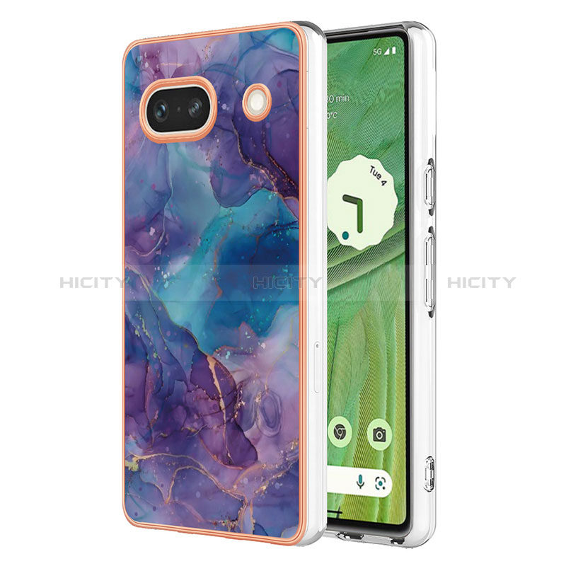 Coque Silicone Motif Fantaisie Souple Couleur Unie Etui Housse Y07B pour Google Pixel 7a 5G Plus