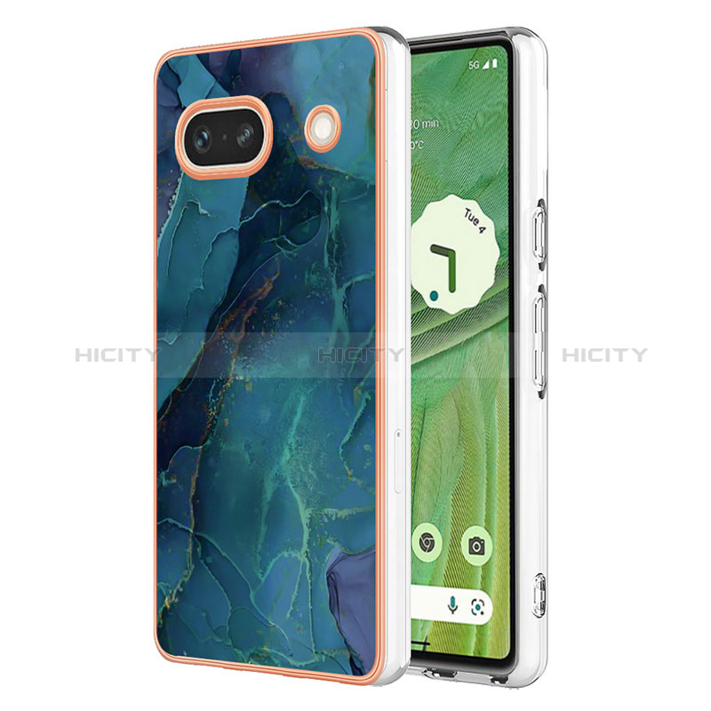 Coque Silicone Motif Fantaisie Souple Couleur Unie Etui Housse Y07B pour Google Pixel 7a 5G Plus