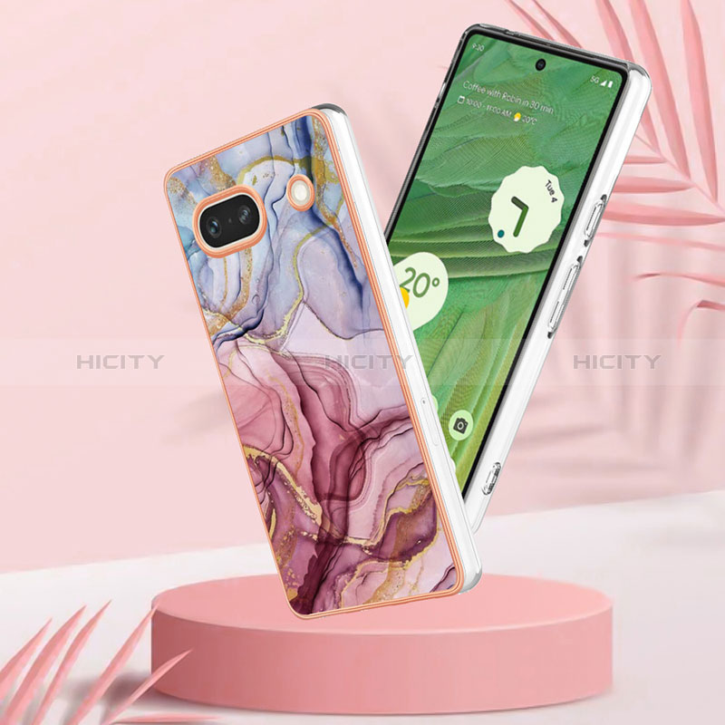 Coque Silicone Motif Fantaisie Souple Couleur Unie Etui Housse Y07B pour Google Pixel 7a 5G Plus