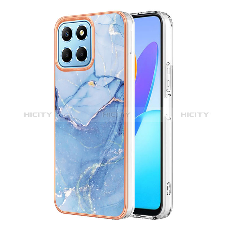 Coque Silicone Motif Fantaisie Souple Couleur Unie Etui Housse Y07B pour Huawei Honor 70 Lite 5G Bleu Plus