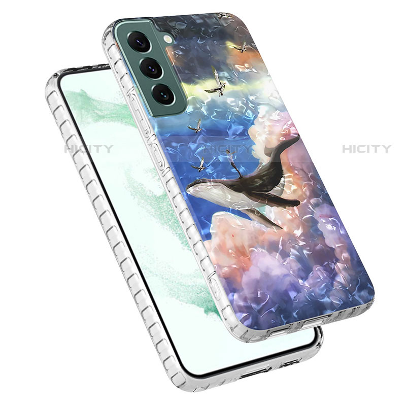 Coque Silicone Motif Fantaisie Souple Couleur Unie Etui Housse Y07B pour Samsung Galaxy S22 Plus 5G Plus