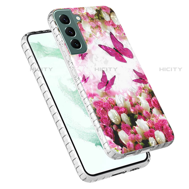 Coque Silicone Motif Fantaisie Souple Couleur Unie Etui Housse Y07B pour Samsung Galaxy S22 Plus 5G Plus