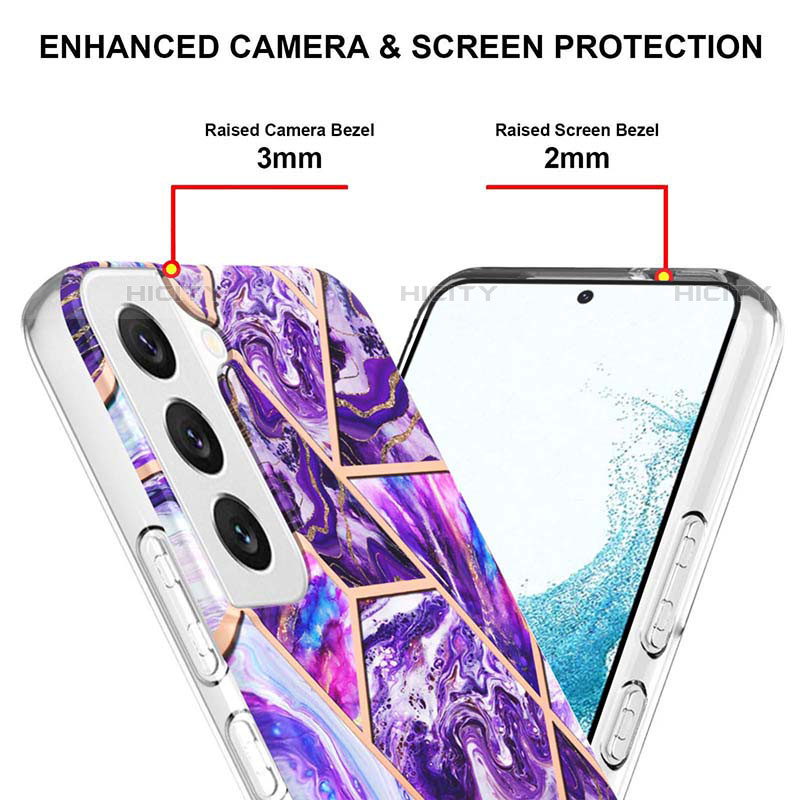 Coque Silicone Motif Fantaisie Souple Couleur Unie Etui Housse Y08B pour Samsung Galaxy S21 5G Plus