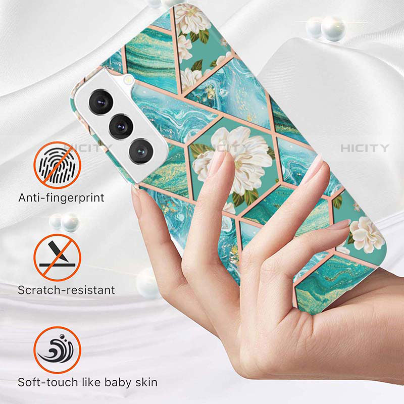 Coque Silicone Motif Fantaisie Souple Couleur Unie Etui Housse Y09B pour Samsung Galaxy S21 Plus 5G Plus