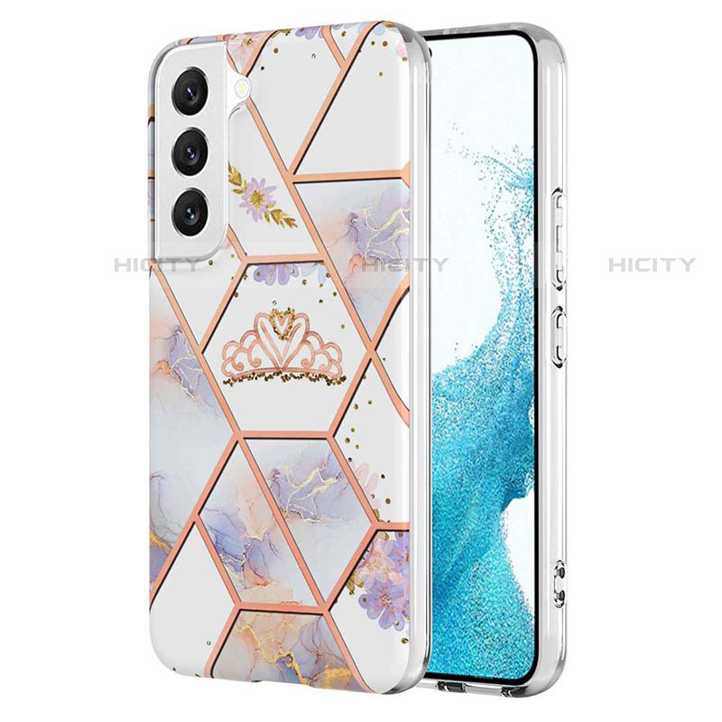 Coque Silicone Motif Fantaisie Souple Couleur Unie Etui Housse Y09B pour Samsung Galaxy S22 Plus 5G Plus