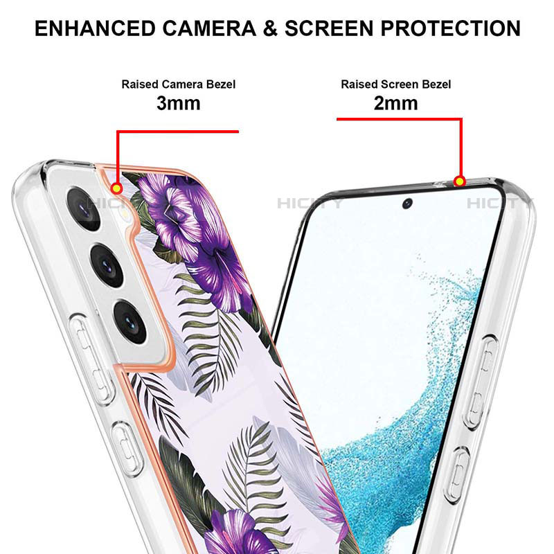 Coque Silicone Motif Fantaisie Souple Couleur Unie Etui Housse Y10B pour Samsung Galaxy S21 Plus 5G Plus