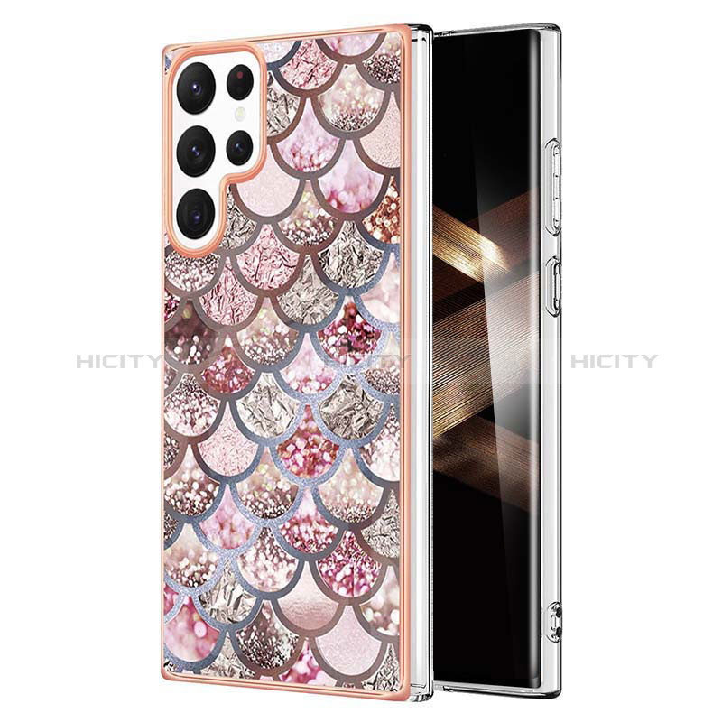 Coque Silicone Motif Fantaisie Souple Couleur Unie Etui Housse Y10B pour Samsung Galaxy S24 Ultra 5G Plus