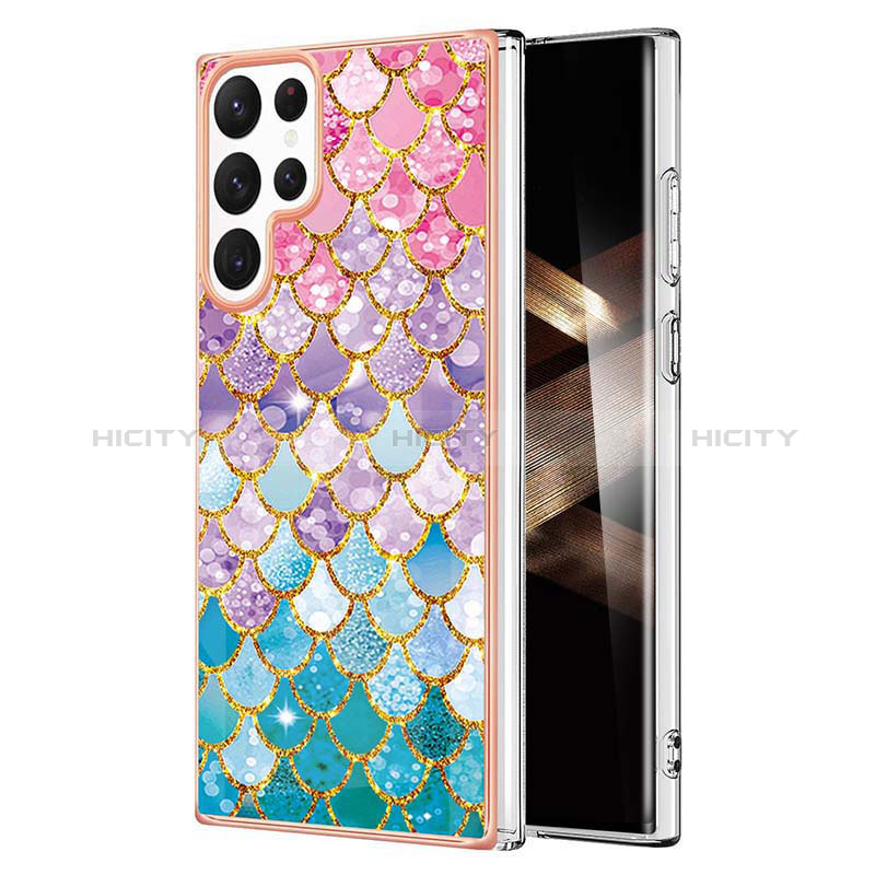 Coque Silicone Motif Fantaisie Souple Couleur Unie Etui Housse Y10B pour Samsung Galaxy S25 Ultra 5G Plus