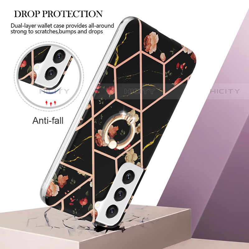 Coque Silicone Motif Fantaisie Souple Couleur Unie Etui Housse Y14B pour Samsung Galaxy S21 5G Plus