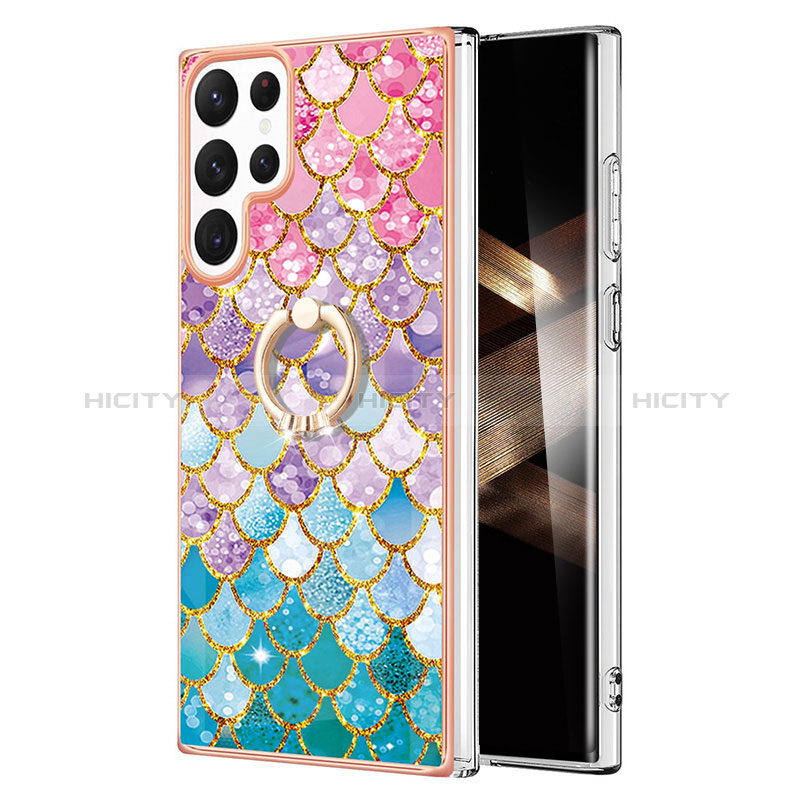 Coque Silicone Motif Fantaisie Souple Couleur Unie Etui Housse Y15B pour Samsung Galaxy S24 Ultra 5G Plus