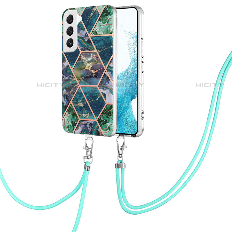 Coque Silicone Motif Fantaisie Souple Couleur Unie Etui Housse Y18B pour Samsung Galaxy S21 5G Vert Plus