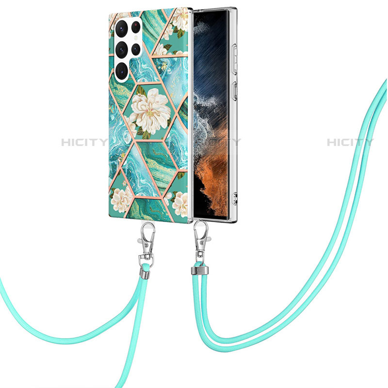 Coque Silicone Motif Fantaisie Souple Couleur Unie Etui Housse Y19B pour Samsung Galaxy S21 Ultra 5G Plus