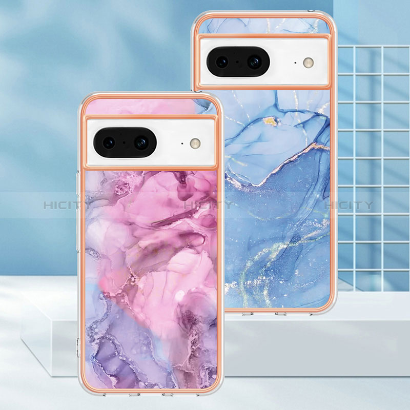 Coque Silicone Motif Fantaisie Souple Couleur Unie Etui Housse YB1 pour Google Pixel 8 5G Plus