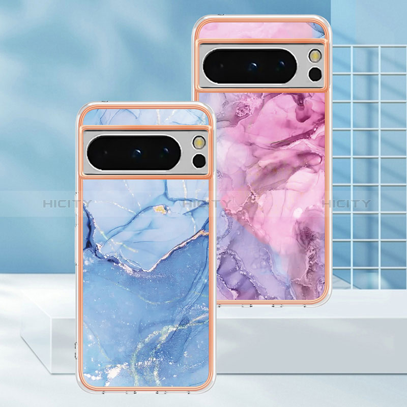 Coque Silicone Motif Fantaisie Souple Couleur Unie Etui Housse YB1 pour Google Pixel 8 Pro 5G Plus