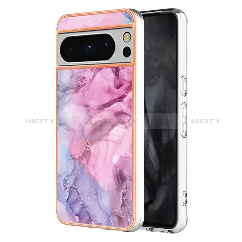 Coque Silicone Motif Fantaisie Souple Couleur Unie Etui Housse YB1 pour Google Pixel 8 Pro 5G Plus