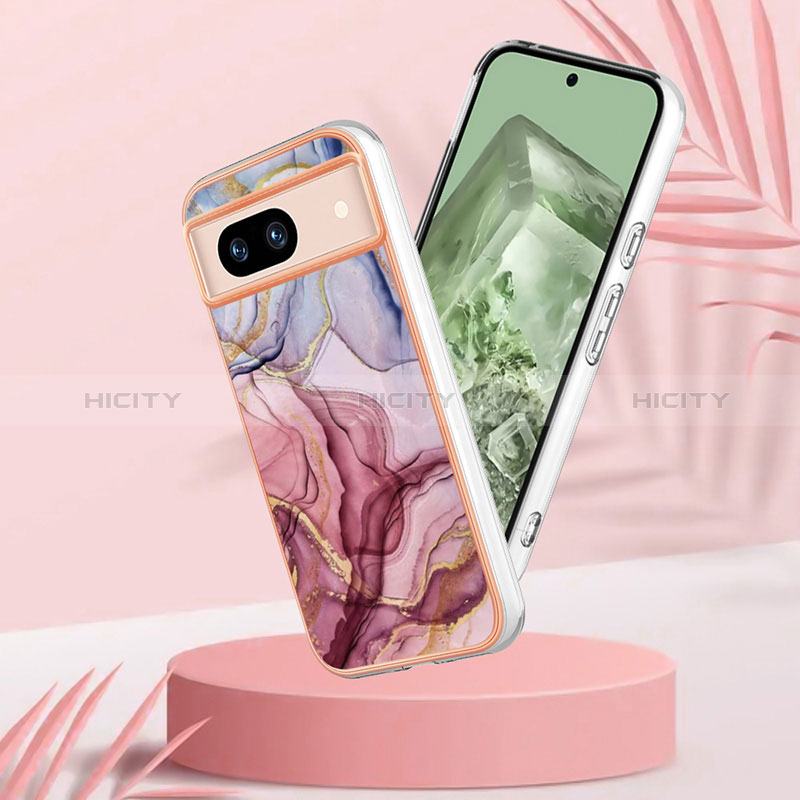 Coque Silicone Motif Fantaisie Souple Couleur Unie Etui Housse YB1 pour Google Pixel 8a 5G Plus