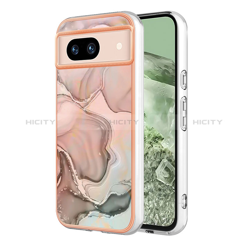 Coque Silicone Motif Fantaisie Souple Couleur Unie Etui Housse YB1 pour Google Pixel 8a 5G Plus