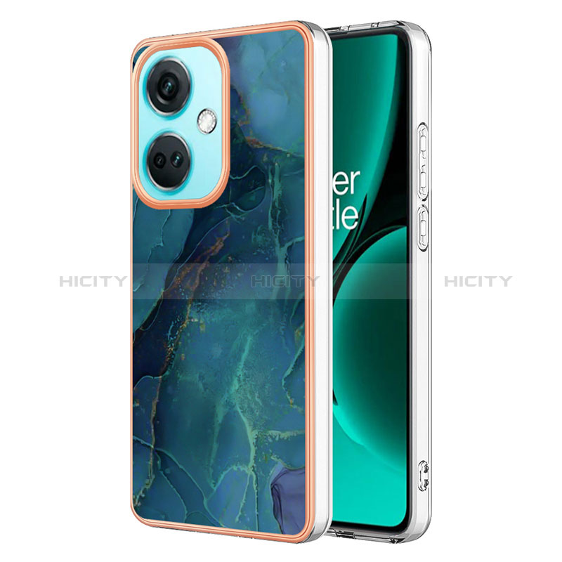 Coque Silicone Motif Fantaisie Souple Couleur Unie Etui Housse YB1 pour OnePlus Nord CE 3 5G Vert Plus