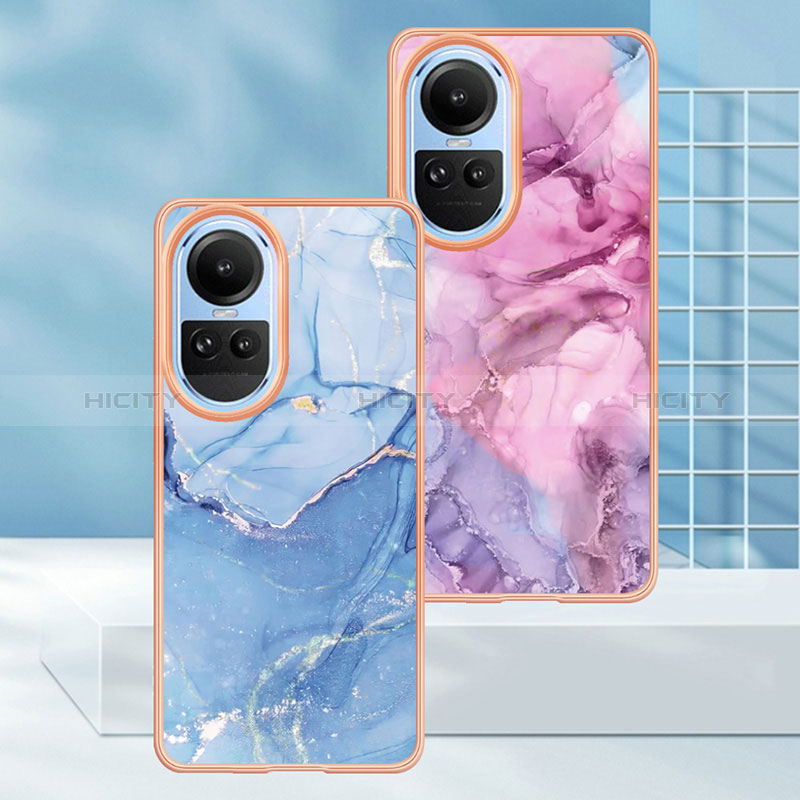 Coque Silicone Motif Fantaisie Souple Couleur Unie Etui Housse YB1 pour Oppo Reno10 5G Plus