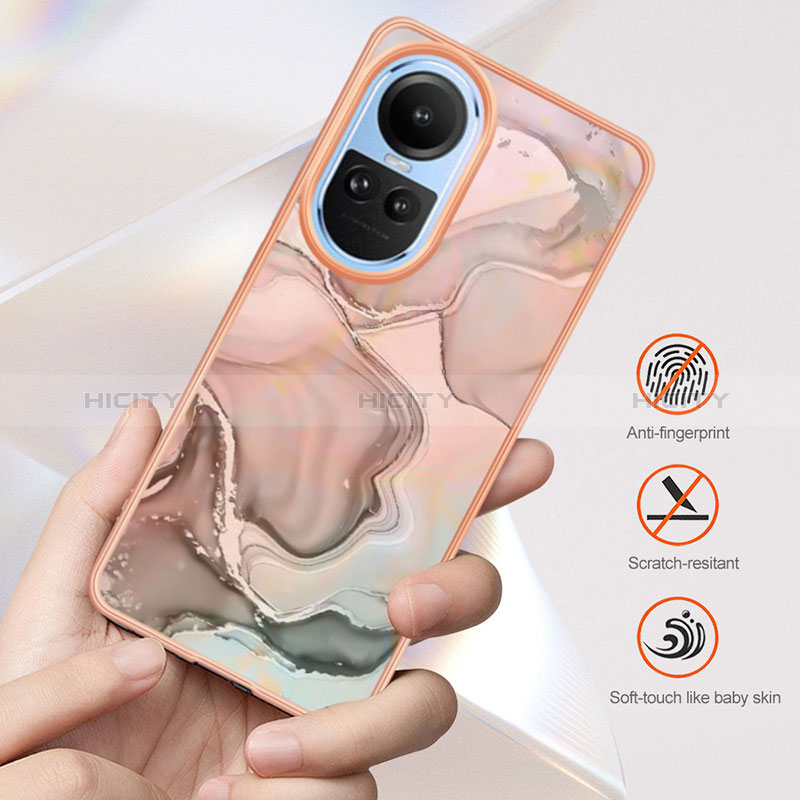 Coque Silicone Motif Fantaisie Souple Couleur Unie Etui Housse YB1 pour Oppo Reno10 5G Plus