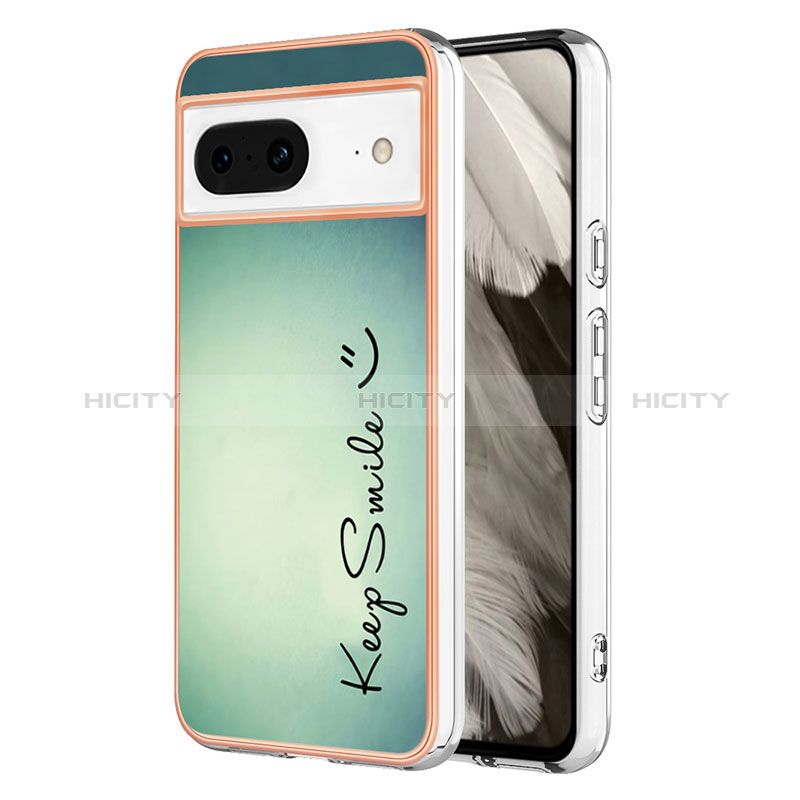 Coque Silicone Motif Fantaisie Souple Couleur Unie Etui Housse YB2 pour Google Pixel 8 5G Plus