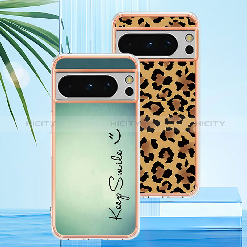 Coque Silicone Motif Fantaisie Souple Couleur Unie Etui Housse YB2 pour Google Pixel 8 Pro 5G Plus