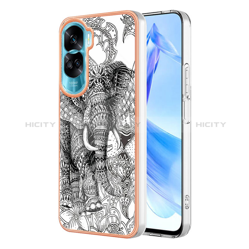 Coque Silicone Motif Fantaisie Souple Couleur Unie Etui Housse YB2 pour Huawei Honor 90 Lite 5G Plus