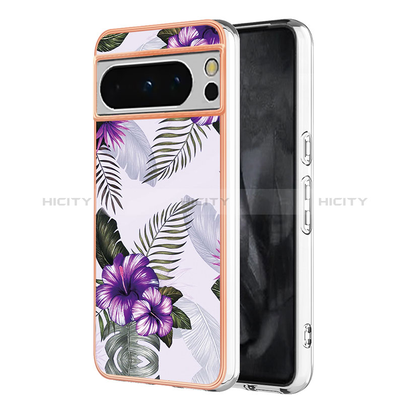 Coque Silicone Motif Fantaisie Souple Couleur Unie Etui Housse YB3 pour Google Pixel 8 Pro 5G Plus