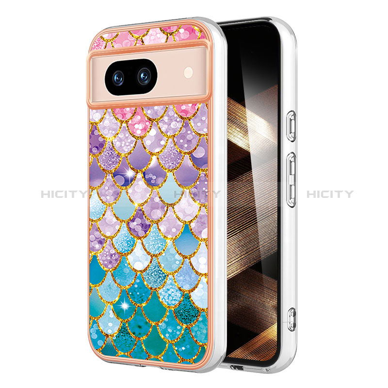 Coque Silicone Motif Fantaisie Souple Couleur Unie Etui Housse YB3 pour Google Pixel 8a 5G Colorful Plus