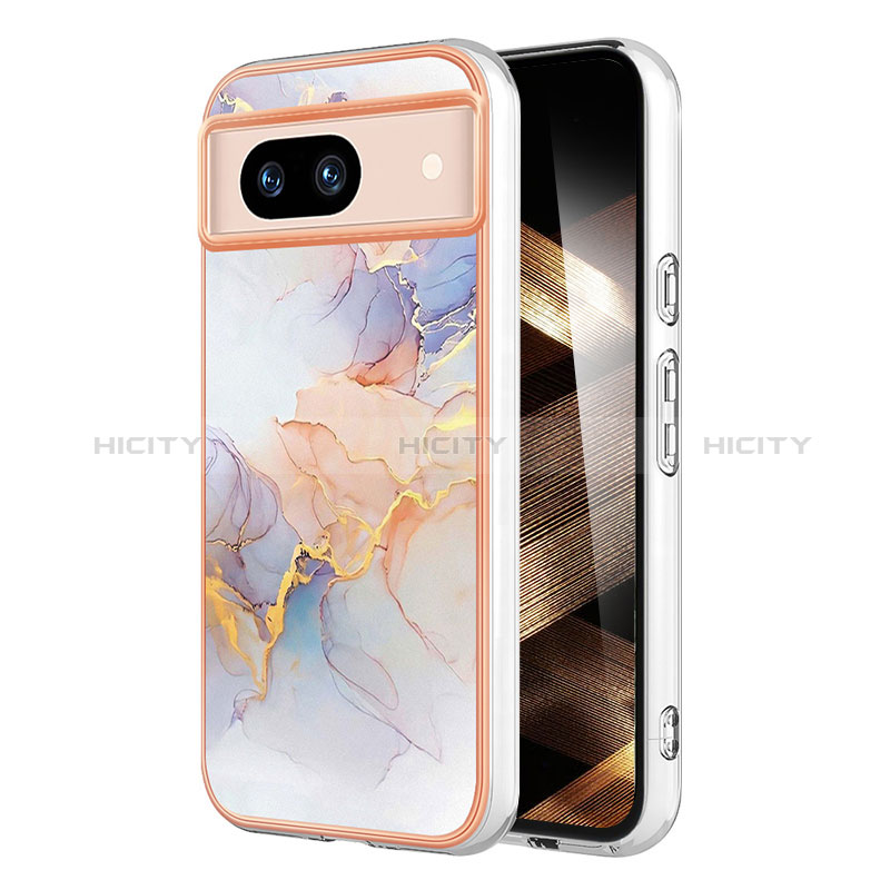 Coque Silicone Motif Fantaisie Souple Couleur Unie Etui Housse YB3 pour Google Pixel 8a 5G Plus