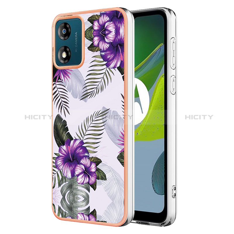 Coque Silicone Motif Fantaisie Souple Couleur Unie Etui Housse YB3 pour Motorola Moto E13 Plus