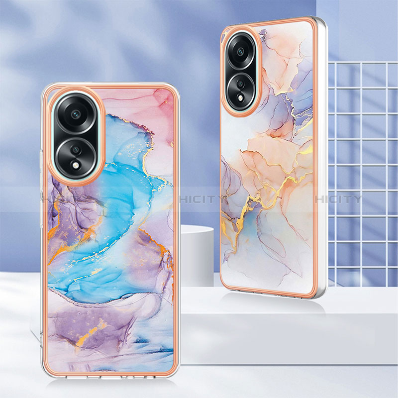 Coque Silicone Motif Fantaisie Souple Couleur Unie Etui Housse YB3 pour Oppo A38 Plus