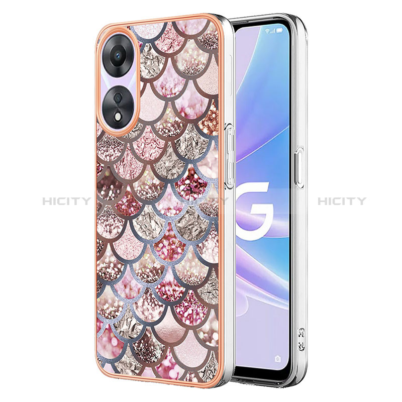 Coque Silicone Motif Fantaisie Souple Couleur Unie Etui Housse YB3 pour Oppo A58 5G Plus