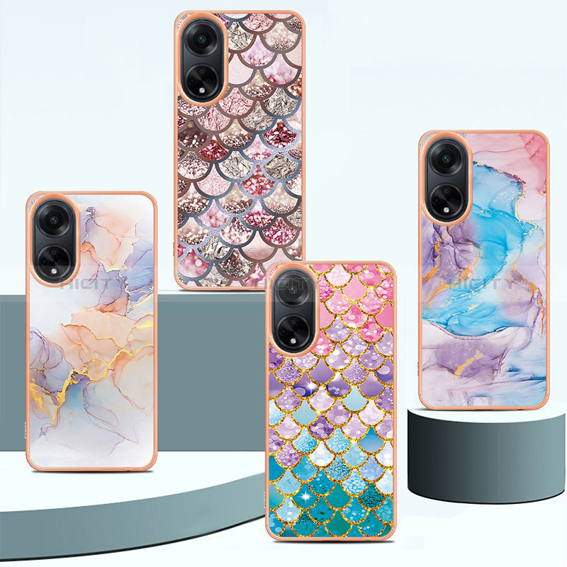 Coque Silicone Motif Fantaisie Souple Couleur Unie Etui Housse YB3 pour Oppo A98 5G Plus