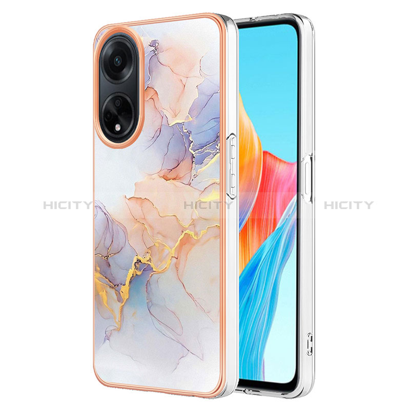 Coque Silicone Motif Fantaisie Souple Couleur Unie Etui Housse YB3 pour Oppo A98 5G Plus