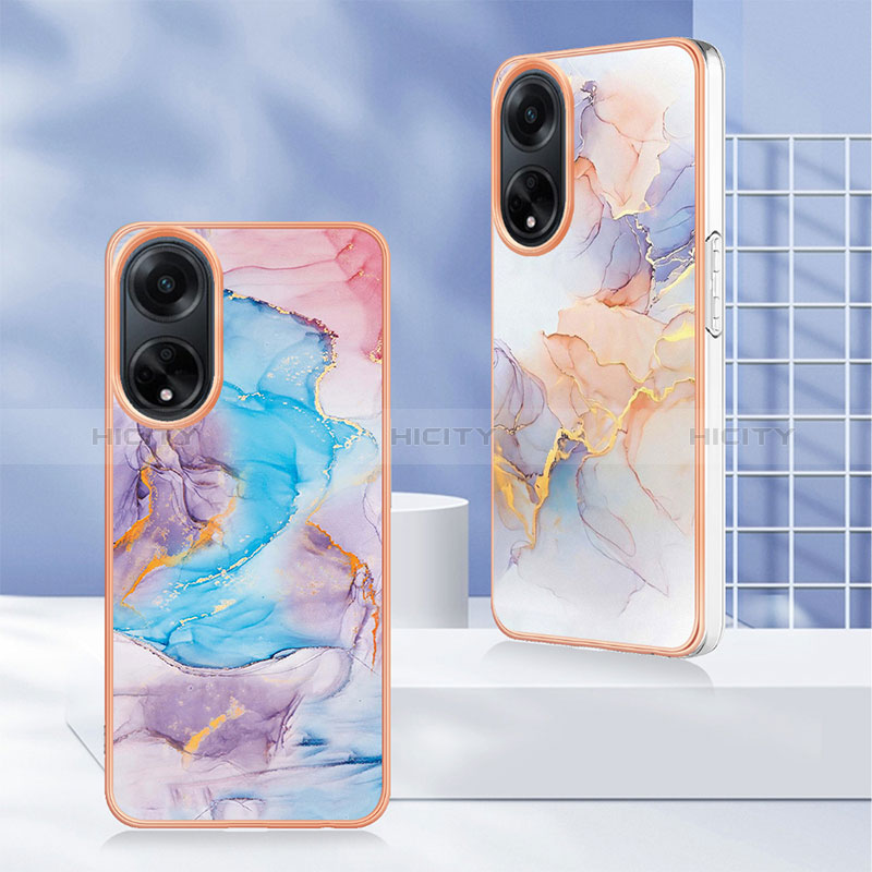 Coque Silicone Motif Fantaisie Souple Couleur Unie Etui Housse YB3 pour Oppo A98 5G Plus