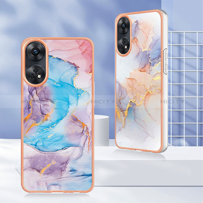 Coque Silicone Motif Fantaisie Souple Couleur Unie Etui Housse YB3 pour Oppo Reno8 T 4G Plus